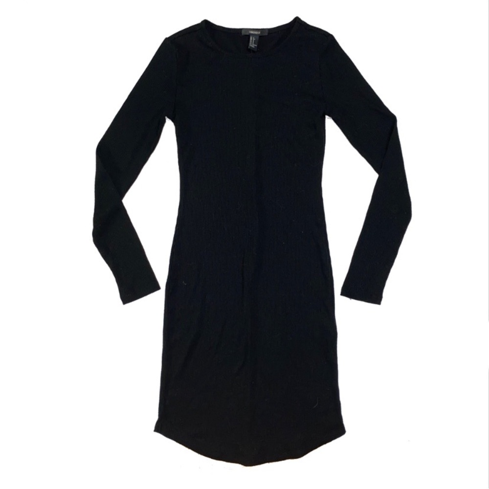 Ribbed Long Sleeve Dress